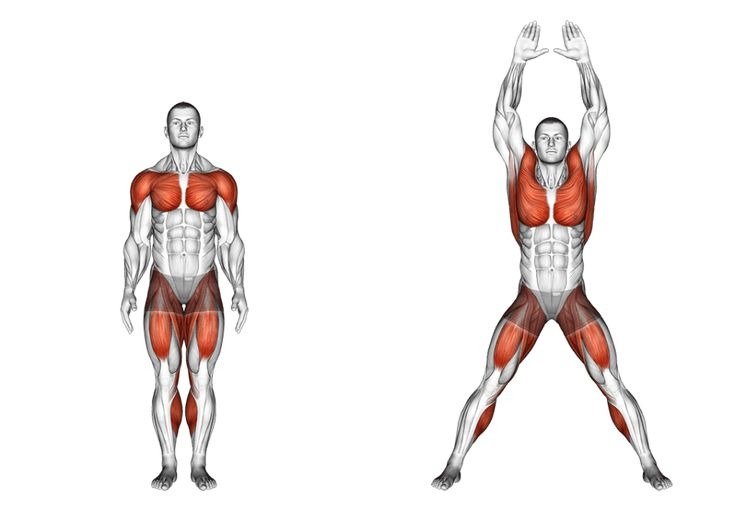 Exercício polichinelo
