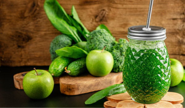 Rotina sustentável com alimentos detox